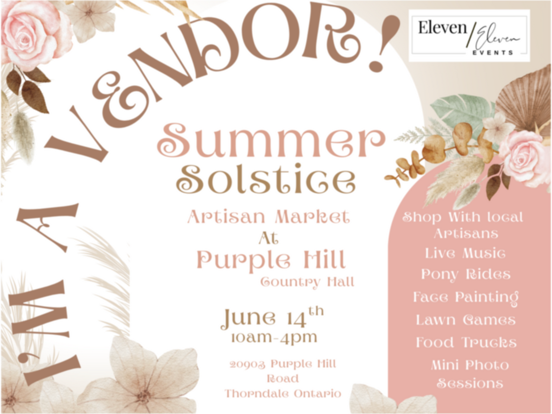 We’re Popping Up at the Summer Solstice Artisan Market! 🌞