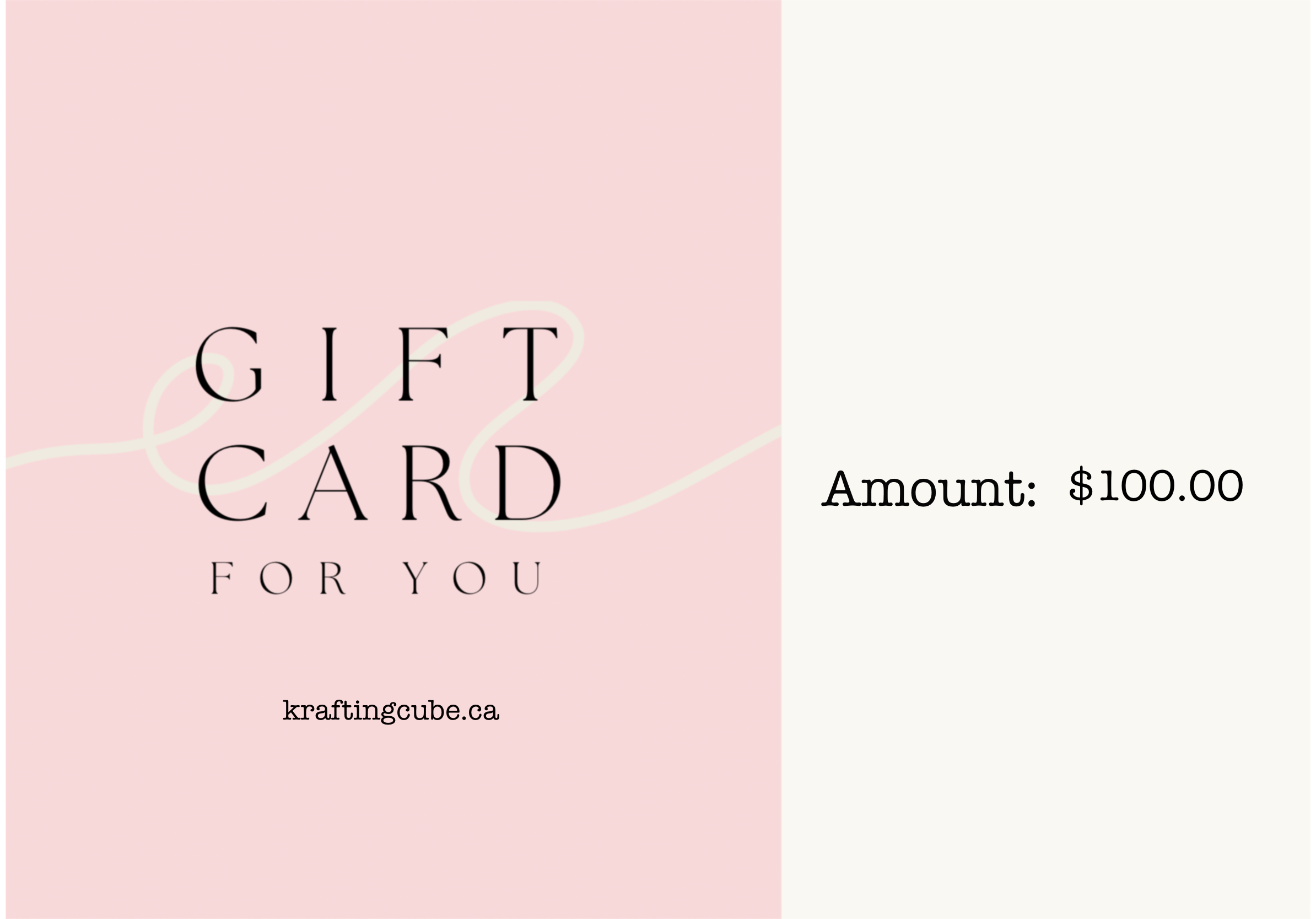 Krafting Cube Gift Card