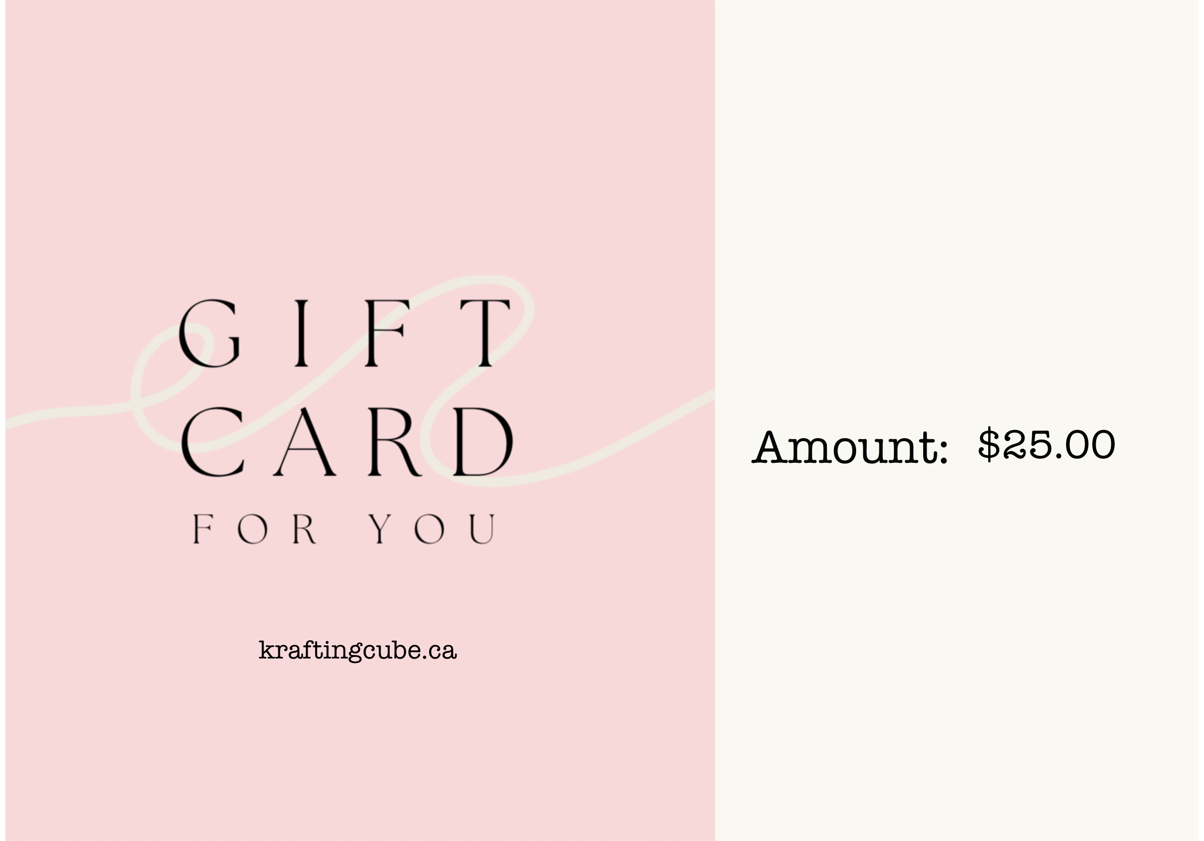 Krafting Cube Gift Card