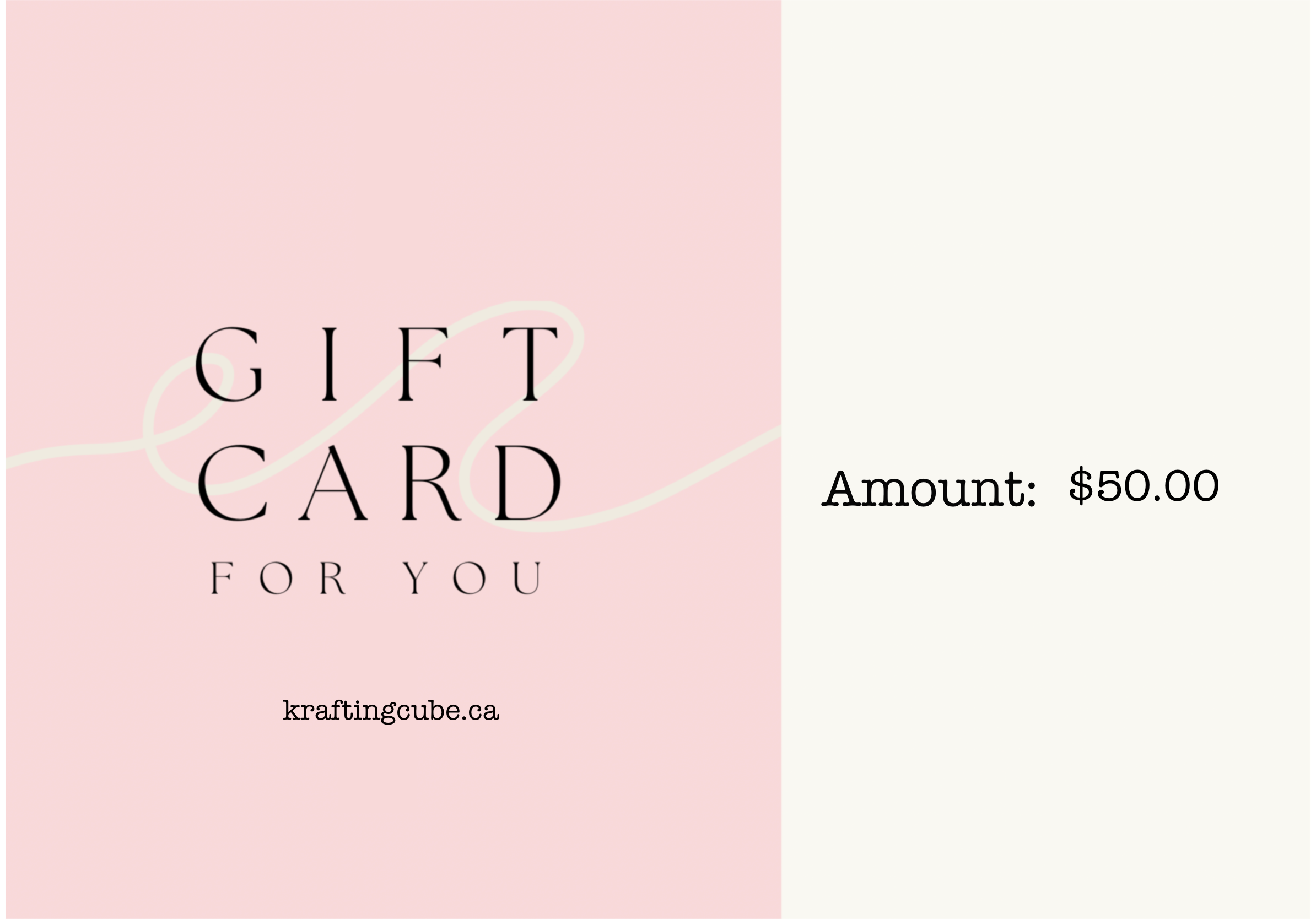 Krafting Cube Gift Card